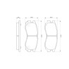 Set di 4 pastiglie freno BOSCH 0 986 460 979