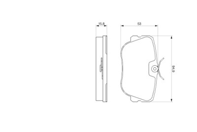 Set di 4 pastiglie freno BOSCH 0 986 460 988