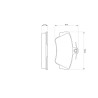 Set di 4 pastiglie freno BOSCH 0 986 460 989