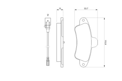 Set di 4 pastiglie freno BOSCH 0 986 460 991