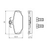 Set di 4 pastiglie freno BOSCH 0 986 460 995
