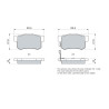 Set di 4 pastiglie freno BOSCH 0 986 461 006