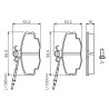 Set di 4 pastiglie freno BOSCH 0 986 461 117