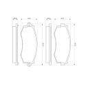 Set di 4 pastiglie freno BOSCH 0 986 461 121