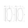 Set di 4 pastiglie freno BOSCH 0 986 461 121