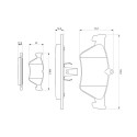 Set di 4 pastiglie freno BOSCH 0 986 461 129