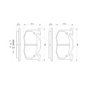 Set di 4 pastiglie freno BOSCH 0 986 461 149