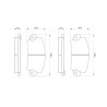 Set di 4 pastiglie freno BOSCH 0 986 461 396
