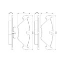Set di 4 pastiglie freno BOSCH 0 986 461 766