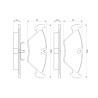 Set di 4 pastiglie freno BOSCH 0 986 461 766