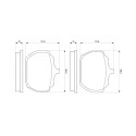 Set di 4 pastiglie freno BOSCH 0 986 463 641