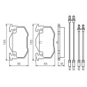 Set di 4 pastiglie freno BOSCH 0 986 466 350