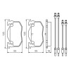 Set di 4 pastiglie freno BOSCH 0 986 466 350