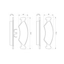 Set di 4 pastiglie freno BOSCH 0 986 468 570