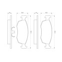 Set di 4 pastiglie freno BOSCH 0 986 469 070