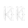 Set di 4 pastiglie freno BOSCH 0 986 469 960