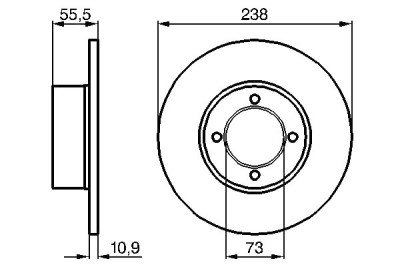 Set di 2 dischi freno BOSCH 0 986 478 079
