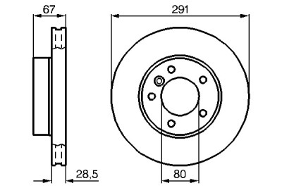 Set di 2 dischi freno BOSCH 0 986 478 691