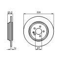 Set di 2 dischi freno BOSCH 0 986 478 995