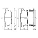 Set di 4 pastiglie freno BOSCH 0 986 490 440