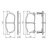Set di 4 pastiglie freno BOSCH 0 986 490 440