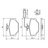 Set di 4 pastiglie freno BOSCH 0 986 491 050