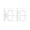 Set di 4 pastiglie freno BOSCH 0 986 493 390