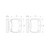 Set di 4 pastiglie freno BOSCH 0 986 493 550