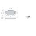 Set di 4 pastiglie freno BOSCH 0 986 494 065