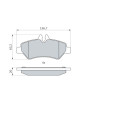 Set di 4 pastiglie freno BOSCH 0 986 494 123