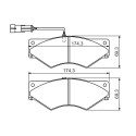 Set di 4 pastiglie freno BOSCH 0 986 494 193