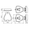 Set di 4 pastiglie freno BOSCH 0 986 494 215