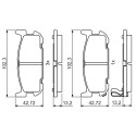 Set di 4 pastiglie freno BOSCH 0 986 494 226