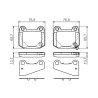 Set di 4 pastiglie freno BOSCH 0 986 494 229
