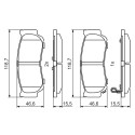 Set di 4 pastiglie freno BOSCH 0 986 494 230