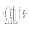 Set di 4 pastiglie freno BOSCH 0 986 494 236