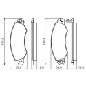 Set di 4 pastiglie freno BOSCH 0 986 494 300