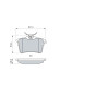 Set di 4 pastiglie freno BOSCH 0 986 494 304