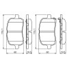 Set di 4 pastiglie freno BOSCH 0 986 494 306