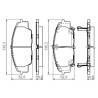 Set di 4 pastiglie freno BOSCH 0 986 494 311