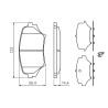Set di 4 pastiglie freno BOSCH 0 986 494 322