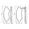 Set di 4 pastiglie freno BOSCH 0 986 494 345