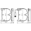 Set di 4 pastiglie freno BOSCH 0 986 494 364