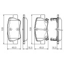 Set di 4 pastiglie freno BOSCH 0 986 494 403