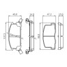 Set di 4 pastiglie freno BOSCH 0 986 494 412