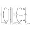 Set di 4 pastiglie freno BOSCH 0 986 494 414