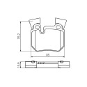 Set di 4 pastiglie freno BOSCH 0 986 494 421