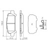 Set di 4 pastiglie freno BOSCH 0 986 494 445