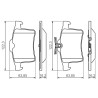 Set di 4 pastiglie freno BOSCH 0 986 494 480