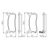 Set di 4 pastiglie freno BOSCH 0 986 494 482